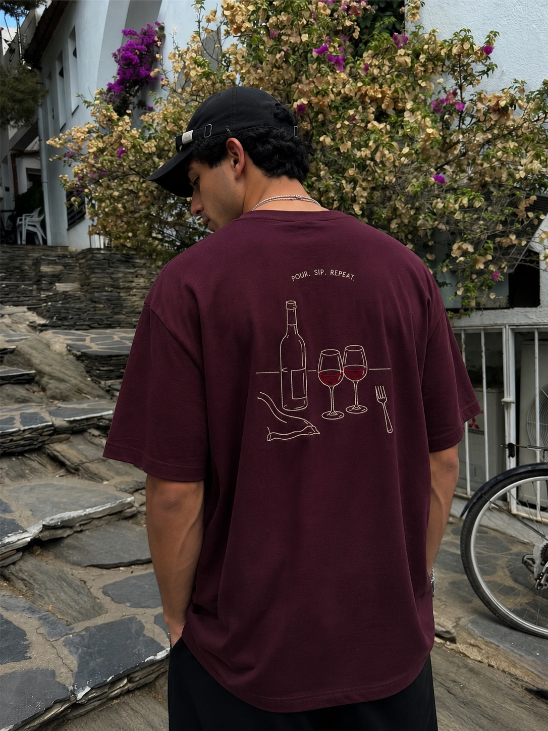 Wine Vibes Oversized T-shirt