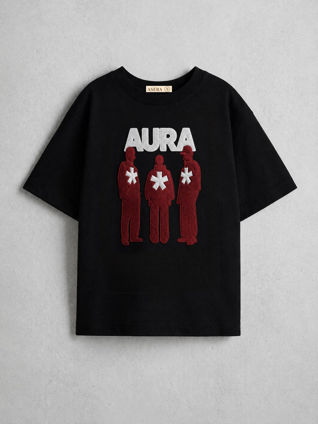 AURA- Embroidered oversized tshirt
