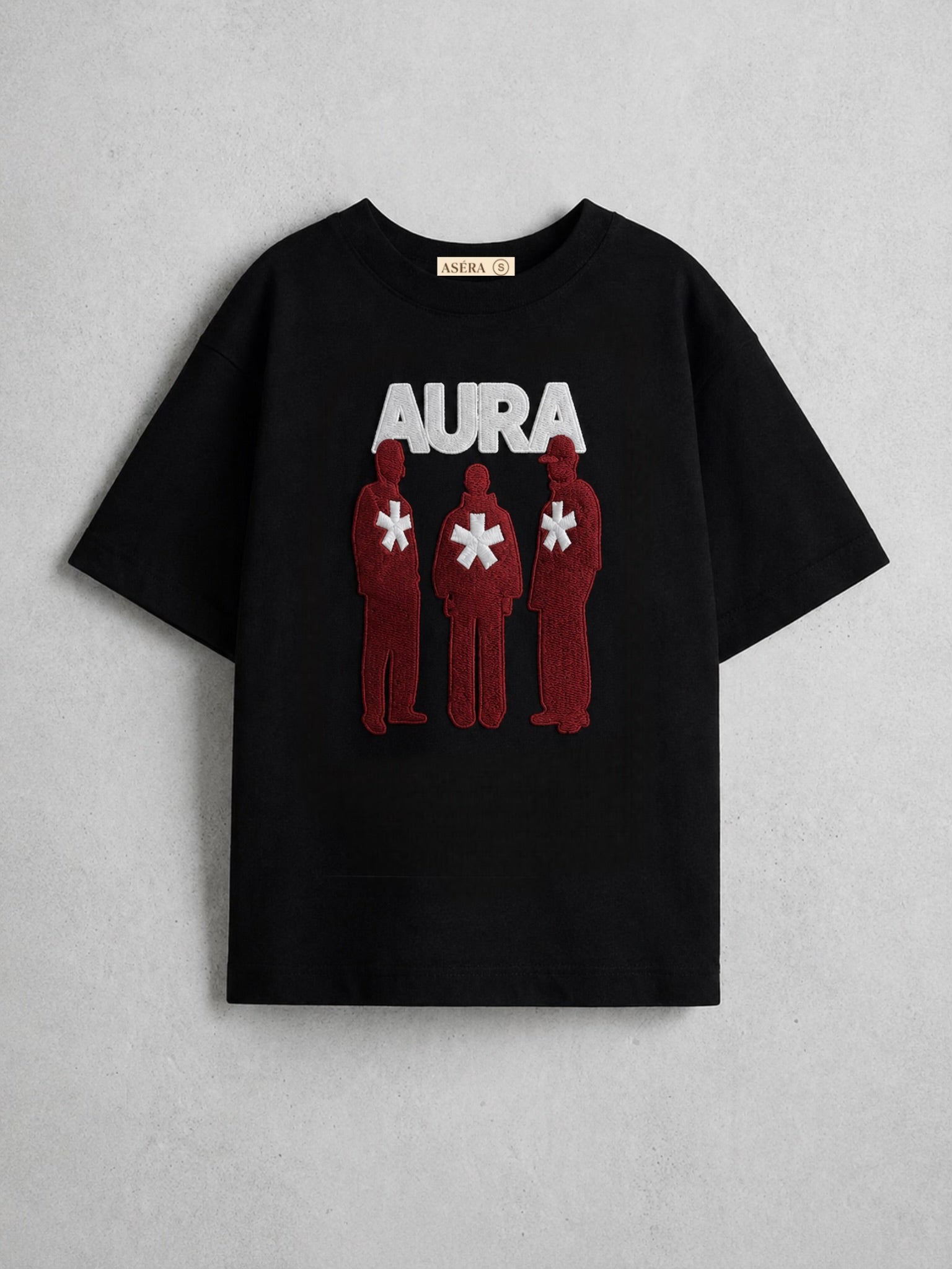 AURA- Embroidered oversized tshirt