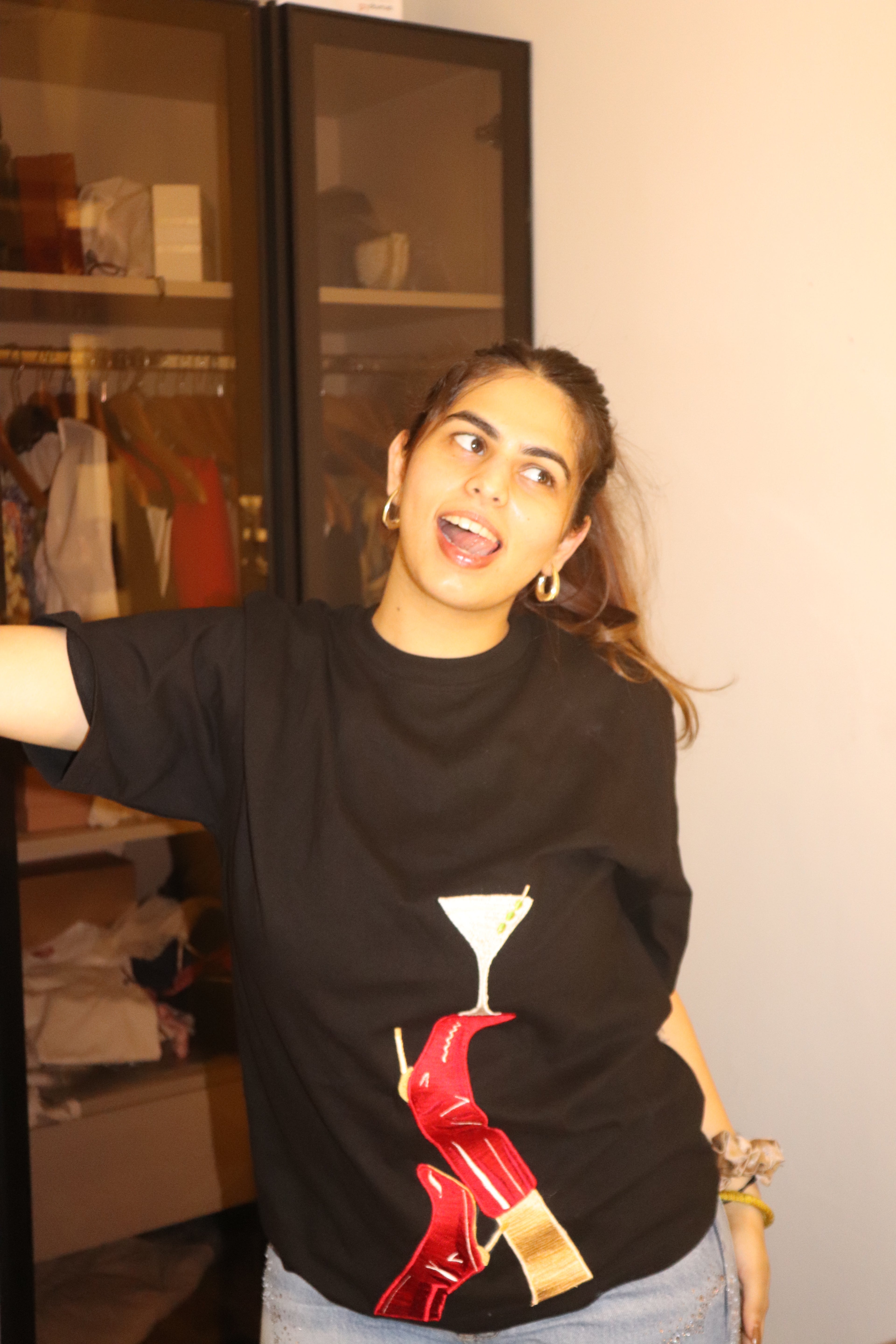 Red Stiletto- Oversized Tshirt
